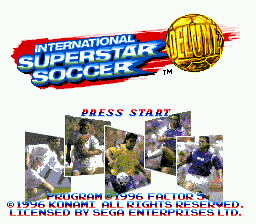 Заставка игры International Superstar Soccer Deluxe